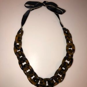 JCrew Necklace with Ribbon as a Tie